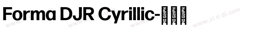 Forma DJR Cyrillic字体转换 Forma DJR Cyrillic字体转换